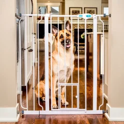 Carlson Pet Products korkea Lemmikkiportti valkoinen