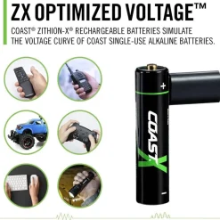 Coast paristo AAA USB-C 1.5V 4 kpl sis. latauskaapelin