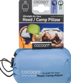 Cocoon retkityyny AirCore Hood/Camp Pillow vaaleansininen/harmaa