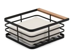 Create Home lautasliinateline metalli/puu musta