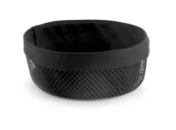 Create Home metallikori kangasvuorilla 25 cm musta