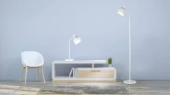 Design by Grönlund Blink lattiavalaisin valkoinen