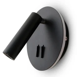 Design by Grönlund Bonn Round seinävalaisin, musta