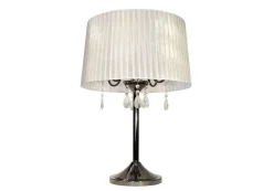 Design by Grönlund Crystal pöytävalaisin valkoinen/mustakromi