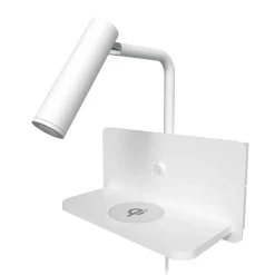 Design by Grönlund Davos USB seinävalaisin valkoinen