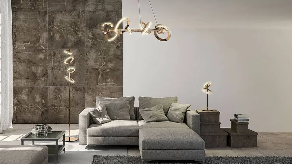 Design by Grönlund Marry Me lattiavalaisin 155 cm messinki