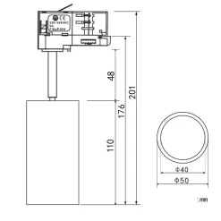 Design by Grönlund Minitube Spot kohdevalaisin valkoinen 4000K