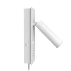 Design by Grönlund seinävalaisin Gent USB A+C valkoinen