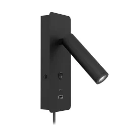 Design by Grönlund seinävalaisin Gent USB A+C musta