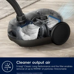 Electrolux pölynimuri Clean 600 Green Bagged EB61C2GRN harmaa