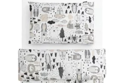 Familon Kaverit Organic lasten pl+tl setti valk/kaakao 120x160/40x60