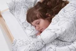 Familon Norppa Organic lasten pl+tl setti  mustavalk 120x160/40x60