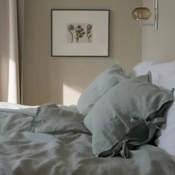 Familon Pellava pussilakanasetti 150x200/50x60 cm salvia