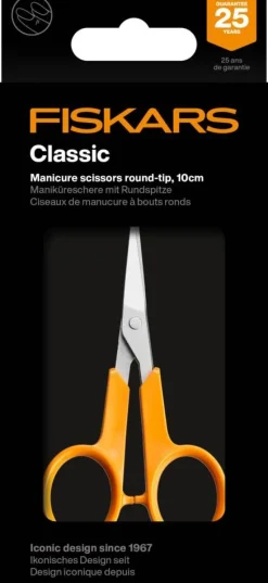 Fiskars Classic kynsisakset pyöreäkärkiset 10 cm