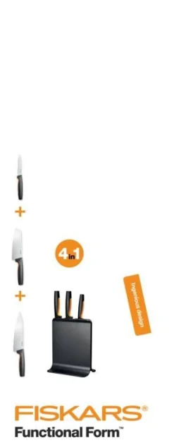 Fiskars Functional Form veitsitukki muovi (sis. 3 veistä)