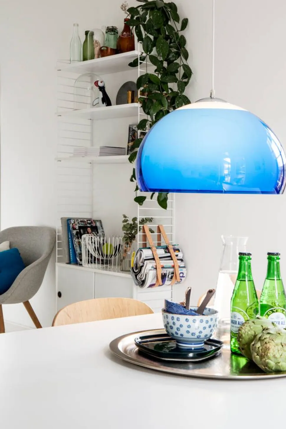 Fosto Dipol Ø 460 mm riippuvalaisin sininen