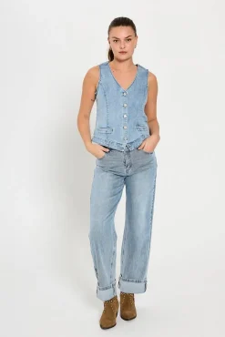 Freequent farkkuliivi FqHalsay-waistcoat