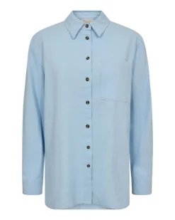 Freequent pusero FqLava-Sh-Simple Chambray Blue