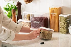 Gastromax säilytyspurkki 1,65 L kirkas/valkoinen