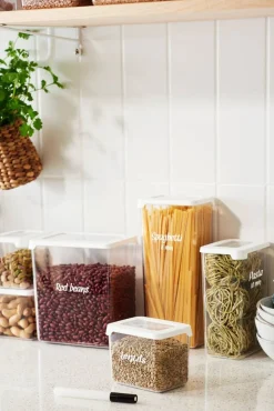 Gastromax säilytyspurkki 1,65 L kirkas/valkoinen