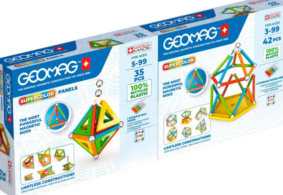 Geomag Supercolor -Tuplapakkaus 77 osaa