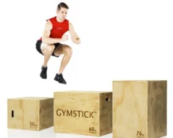 Gymstick hyppyboxi 76x60x50 cm puinen