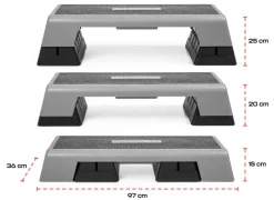 Gymstick steppilauta Pro musta-harmaa