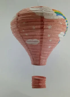 Heat Balloon riisipaperivarjostin 40 cm oranssi