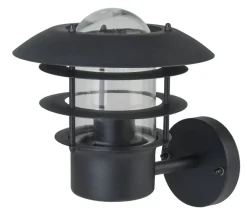 Heat Jammy ulkoseinävalaisin ylös 25 cm musta