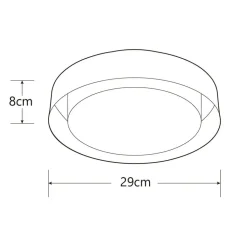 Heat kattoplafondi Frame valkoinen
