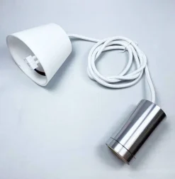 Heat lampunjohto tekstiili 1,6 m valkoinen