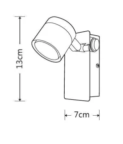 Heat LED-kylpyhuonevalaisin Mirror 1-osainen