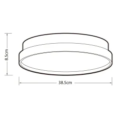 Heat plafondi Discus Easy Mount 38 cm musta