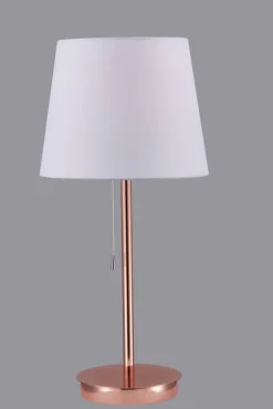 Heat pöytävalaisin Rose 50 cm ruusukulta-valkoinen