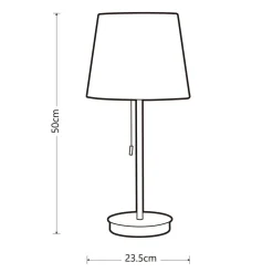 Heat pöytävalaisin Rose 50 cm ruusukulta-valkoinen