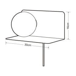 Heat seinävalaisin Moon valkoinen