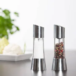 Heirol Suola kääntömylly 18 cm, teräs/akryyli