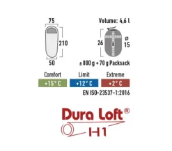 High Peak makuupussi Lite Pak 800