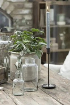 IB Laursen kruunukynttilä 29 cm rustiikki harmaa