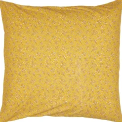 IB Laursen tyynynpäällinen Andrea keltainen kukat valkoinen