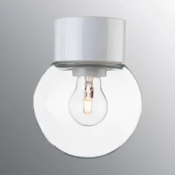 Ifö Electric Classic Glob Ø150mm, valkoinen, suora posliinikanta