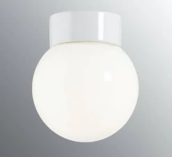 Ifö Electric Classic Glob Ø150mm, valkoinen, suora posliinikanta