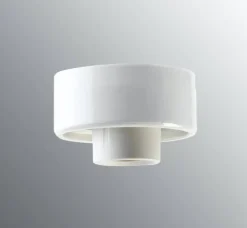 Ifö Electric posliinikanta suora, valkoinen, kierre 84,5 mm,