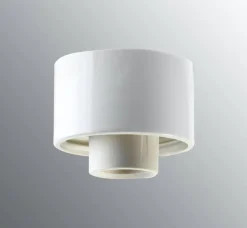 Ifö Electric posliinikanta suora, valkoinen, kierre 84,5 mm