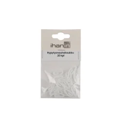 Ihanin rypytysnauhakoukku valkoinen 20 kpl