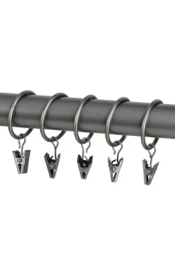 Ihanin verhorenkaat 32/38 mm nipistimellä antrasiitti