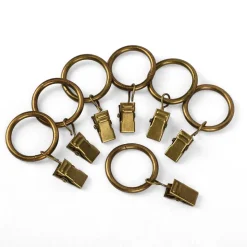 Ihanin verhorenkaat nipistimellä 10 kpl antiikkimessinki