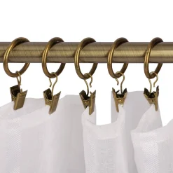 Ihanin verhorenkaat nipistimellä 10 kpl antiikkimessinki