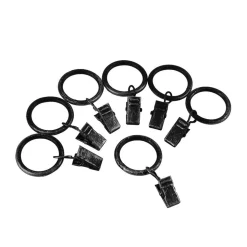 Ihanin verhorenkaat nipistimellä 25/32 mm mustakulta