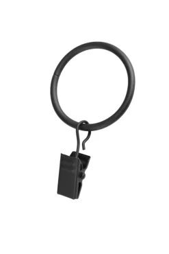 Ihanin verhorenkaat nipistimellä 25/32 mm mattamusta